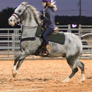 Full Circle Riding Academy barrel racing event at the Keller Arena.