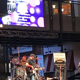 The stage is open to all who want to sing.