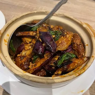 Eggplant and Intestines.