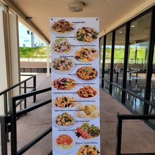 a menu for a restaurant