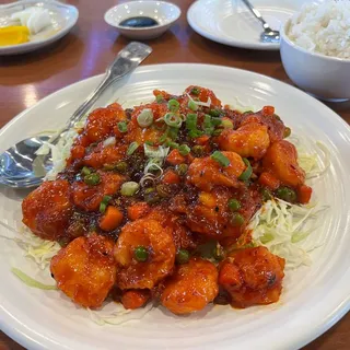 Shrimp w/ Tomato Chili Sauce ()
