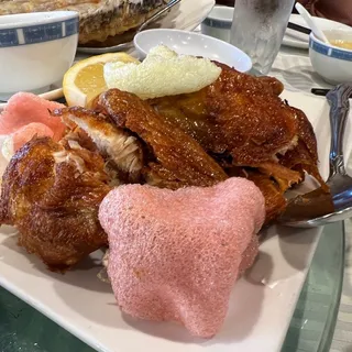 90. Crispy Deep Fried Chicken