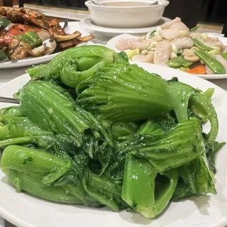 84. Sauteed Mustard Green with Garlic Sauce