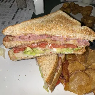 Ham Club sandwich.