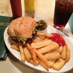 The ONLY burger in town. Best way to say goodby to my vegetarianism for a while.