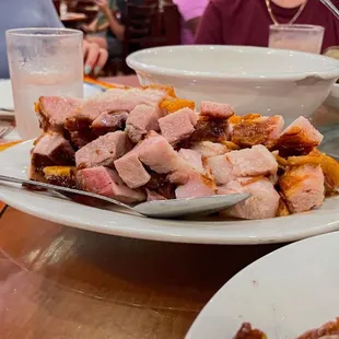 crispy roasted pork belly / "roast pork" / thịt heo quay 10/10