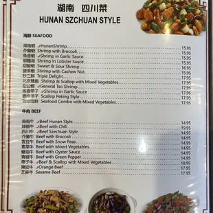 menu, burritos and wraps