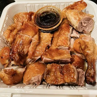 Half Roasted Duck -- Tender &amp; Juicy!!  Double Thumbs Up!!