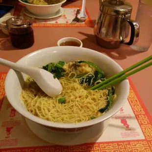 Egg Noodle Dumpling Soup