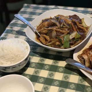 Duck Blood with Pork Intestine