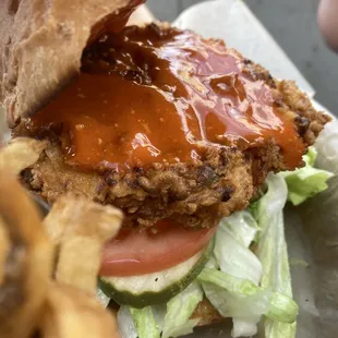 Buffalo chicken sandwich