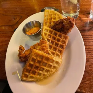Chicken and waffles