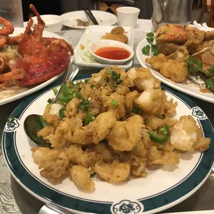 Salt and pepper squids