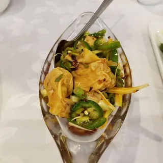 6 Piece Chili Oil over Wonton