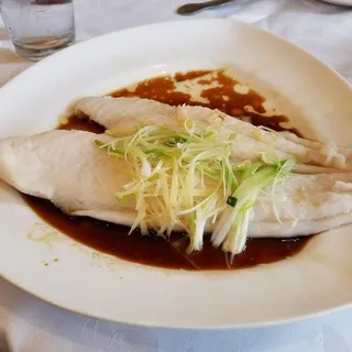 Steamed Fish Fillet with Ginger and Scallion
