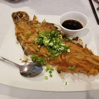 Deep Fried Whole Flounder