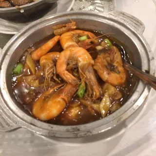 Shrimp with Vermicelli in Hot Pot