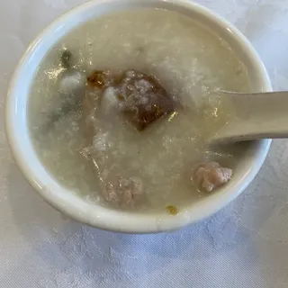 Pork with Preserved Egg Porridge