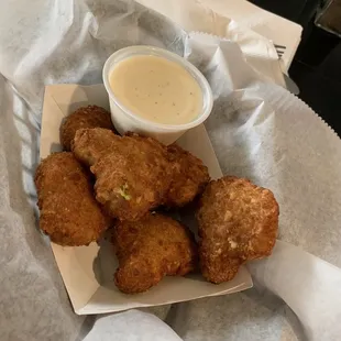 Broccoli cheese bites.