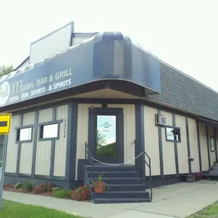the front of the restaurant