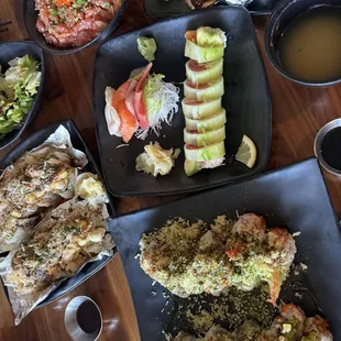 food, sushi and sashimi