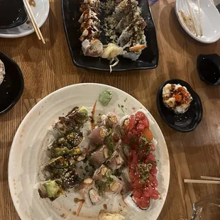 Yummy and fresh sushi