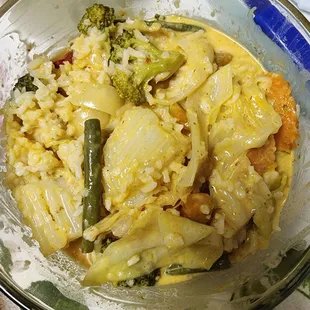 Mussamun Curry with veggies over rice