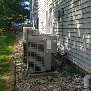 An AC unit we repaired.