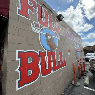 a sign on the side of a building