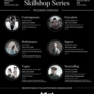 Intensive Series for working on specific dance skills!