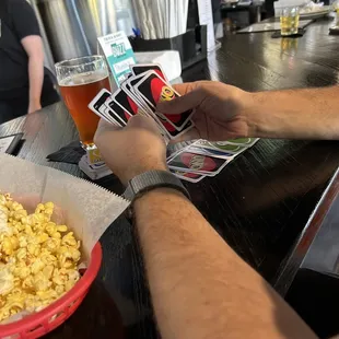 Popcorn and some UNO