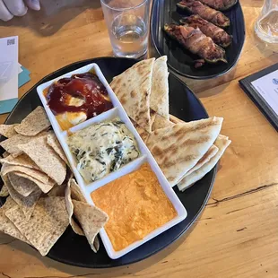 Appetizers - triple dip &amp; piggy poppers