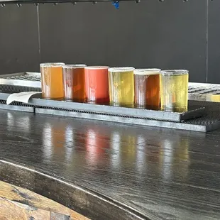 A flight of some of the drafts