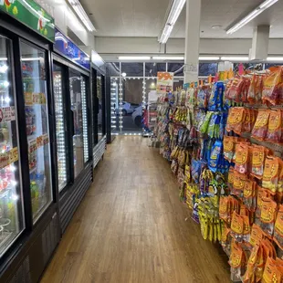 Chips, candy, drinks and much more.