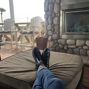 Relaxing Sunday morning, before heading home.