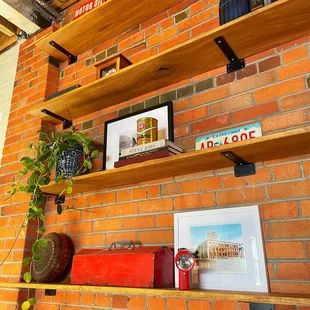 Gas station and Denver memorabilia