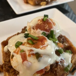 Chipotle Waffle Benedict!!