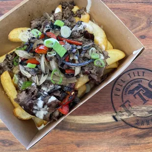 Loaded Philly Cheesesteak Fries