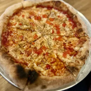 Hot honey chicken pizza