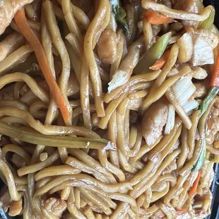 chicken and noodles