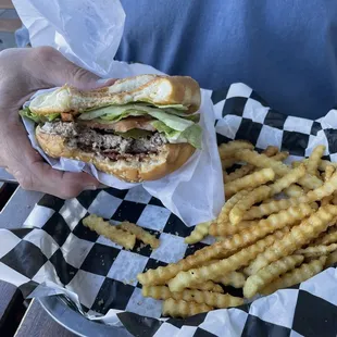 Hubby's Fuller Burger &amp; Fries.