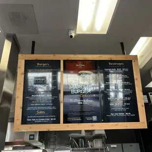 Menu - sorry for the glare