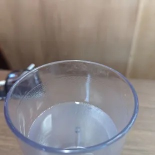 Someone else&apos;s lips marks on my fresh glass.