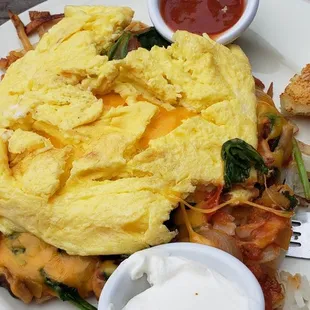 Georgina potatoes!  So great and who new eggs could keep food so hot! This dish was awesome