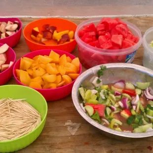 Fresh FRUIT SAMPLING...WATERMELON IS SO SWEET &amp; JUICY