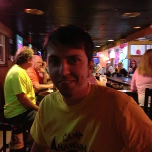 Inside. It's a party.