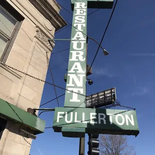 the sign for fullerton