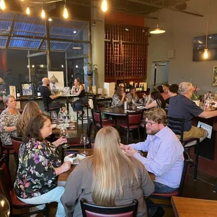 A view of the atmosphere during a Food and Wine Dueling event