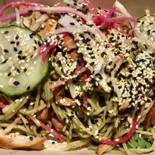 Soba Noodles &amp; Roasted chicken.