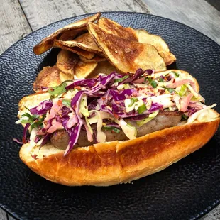 Fennel &amp; Pepper Pork Sausage with Smoked Paprika Slaw